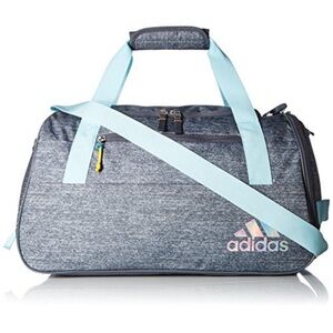 adidas Squad III Duffel Bag Duffel Bag Small Grey & Aqua Blue